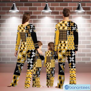 Pittsburgh Penguins Pajamas Set Christmas snowflake pattern