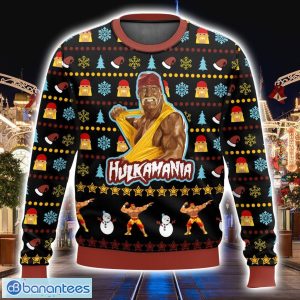 Hulk Hogan Hulkamania Ugly Christmas Sweater Christmas Gift For Men And Women Product Photo 1