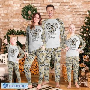 New Orleans Saints Christmas Pyjamas Set Long Sleeve Gift Family - New Orleans Saints Christmas Pyjamas Set Long Sleeve Gift Family Photo 3