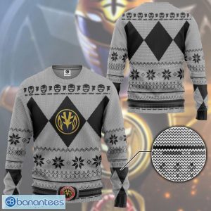 Mighty Morphin White Power Ranger Sweater Xmas Funny Holly Gift For Fans Ugly Christmas - Mighty Morphin White Power Ranger Custom Ugly Christmas Sweater_3