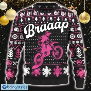 Braaap FC 450 Motorcross Knitted Christmas Sweater New AOP Gift Holidays - Braaap FC 450 Christmas Sweater_ 1
