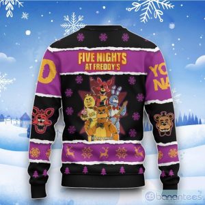 Five Nights At Freddy’s Custom Name Christmas Ugly Sweater Product Photo 3