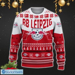 RB Leipzig Snowflakes Tree Custom Name Ugly Christmas Sweater New For Fans Gift Holidays Christmas - RB Leipzig 3D Sweater Christmas Photo 2