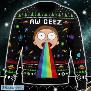 Aw Geez Rick and Morty Ugly Christmas Sweater Funny Gift Ideas Christmas - Aw Geez Rick and Morty Ugly Christmas Sweater_1