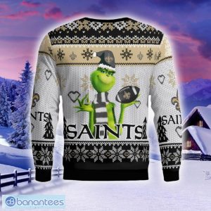 New Orleans Saints The Grinch Ugly Sweater For Christmas Logo Gift Holidays - New Orleans Saints The Grinch Christmas AOP Ugly Sweater_3
