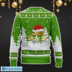 Arctic Cat Ugly Christmas Sweater Car Lovers Santa Hat Tree