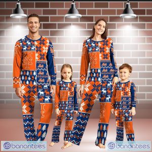 New York Mets Pajamas Set Personalized Name For Sport Fans Christmas Pajamas Set For Family Product Photo 1