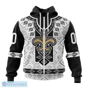 Custom Number And Name New Orleans Saints NFL New Pattern Hoodie