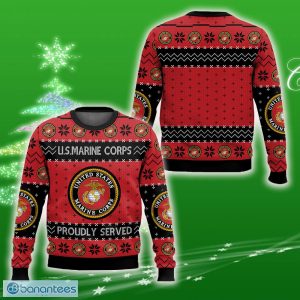 US Marine Corps Veteran Ugly Sweater For Men And Women Gift