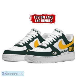 Custom Number And Name Green Bay Packers NFL Air Force 1 Sneakers New For Fans Gift Shoes - Green Bay Packers NFL Air Force Sneakers Personalized Photo 2