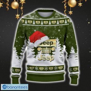Jeep Ugly Christmas Sweater Car Lovers Santa Hat Tree Christmas For Fans Gift - Jeep Ugly Christmas Sweater_2