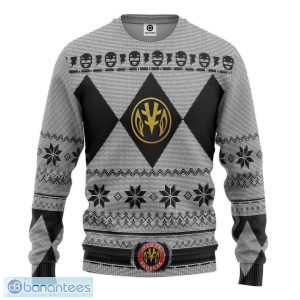 Mighty Morphin White Power Ranger Sweater Xmas Funny Holly Gift For Fans Ugly Christmas - Mighty Morphin White Power Ranger Custom Ugly Christmas Sweater_1