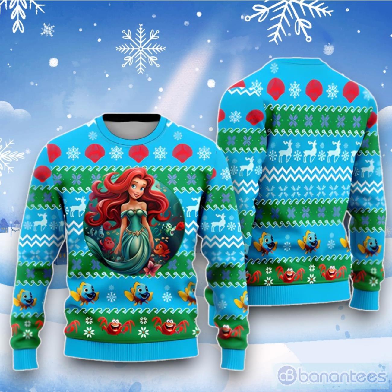 Little mermaid ugly hot sale christmas sweater