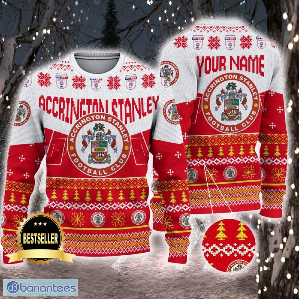 Accrington Stanley Custom Name 3D Sweater Ideas Funny Gift For Men
