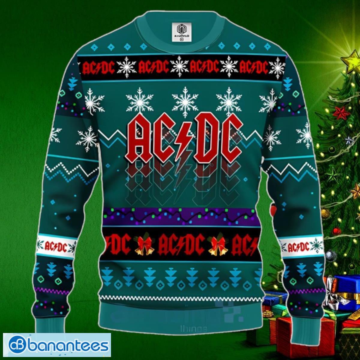 ACDC Rock Band Ugly Christmas Sweater ACDC Sweatshirt Music