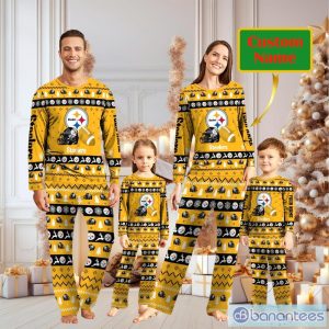 Pittsburgh Steelers Personalized Christmas Pajamas For Fans Product Photo 1