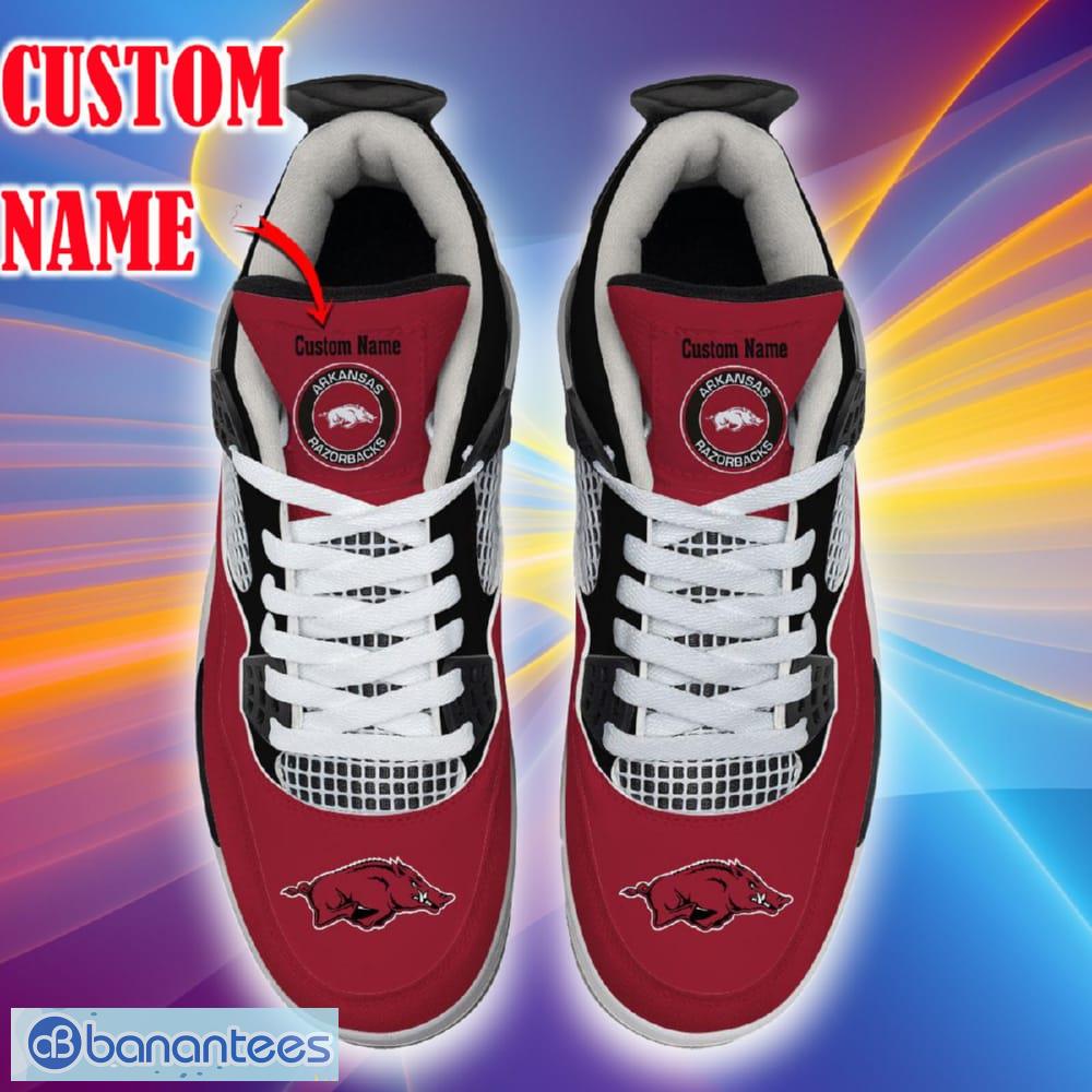 Arkansas Razorbacks Air Jordan 4 Shoes Sneaker Custom Name For Men And Women