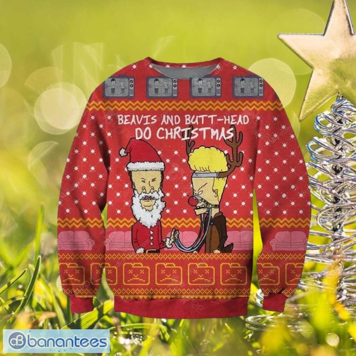 Beavis and butthead discount ugly christmas sweater