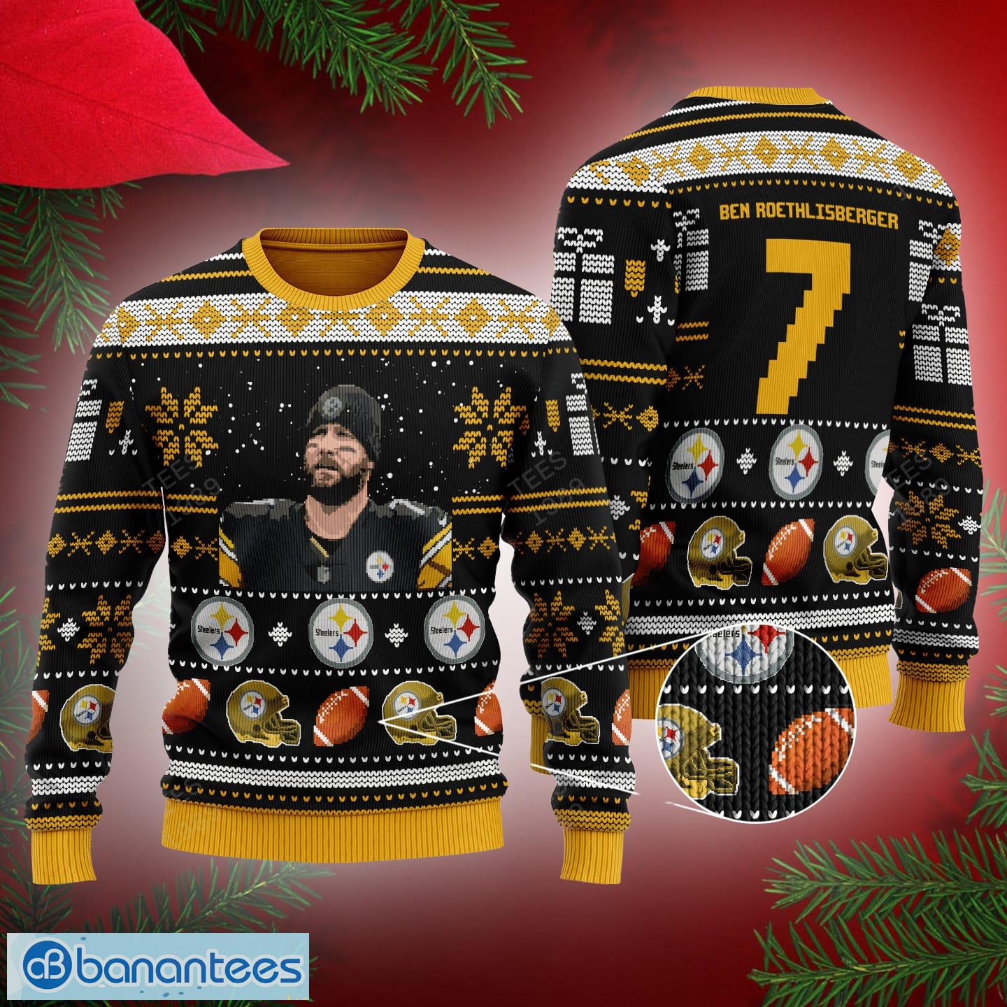 Ben Roethlisberger pittsburgh steelers NFL Knitted Christmas Sweater AOP For Men And Women - Ben Roethlisberger pittsburgh steelers NFL Knitted Christmas Sweater AOP For Men And Women