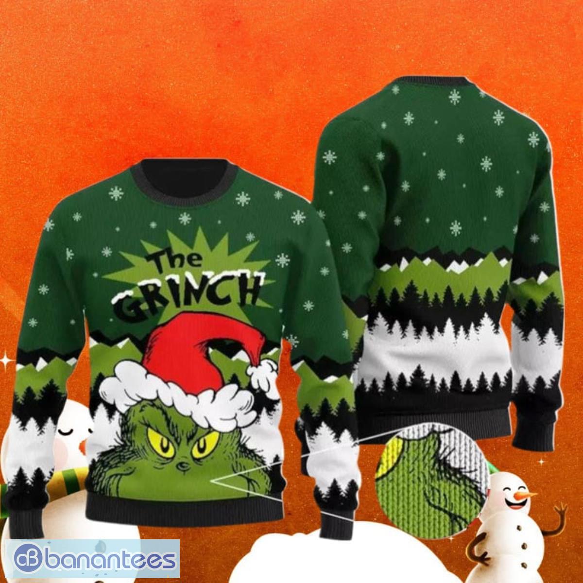 NCAA Louisville Cardinals Grinch Ugly Sweater Christmas 3D For Men And  Women - Banantees