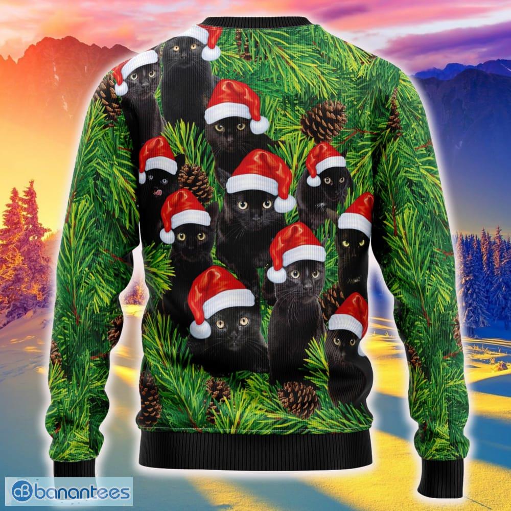 Black cat sales christmas tree sweater