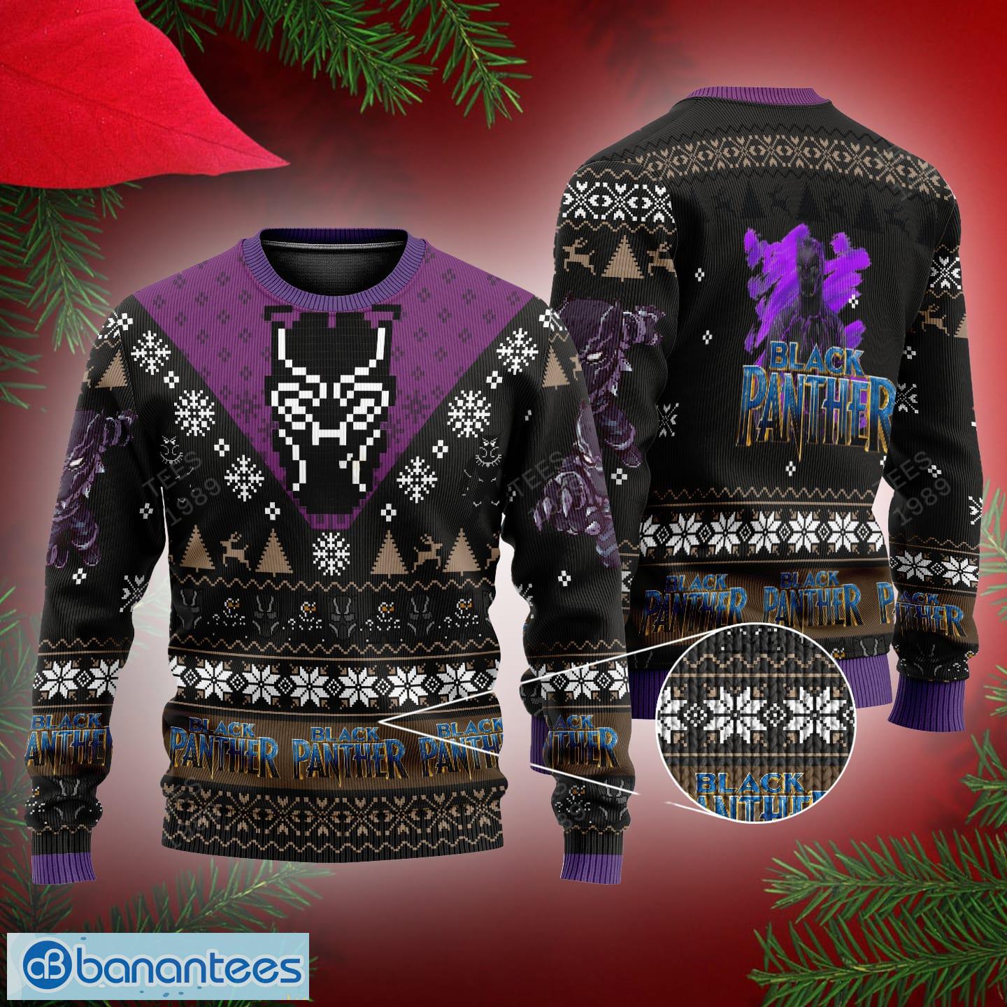 Black panther outlet ugly sweater