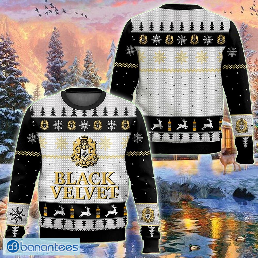 Black and 2024 gold christmas sweater