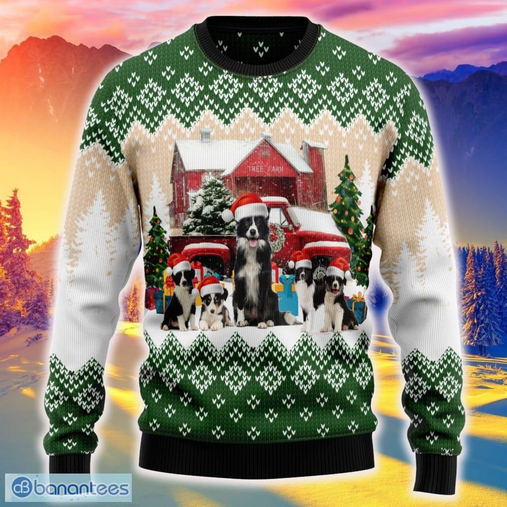 Border collie 2024 christmas sweater