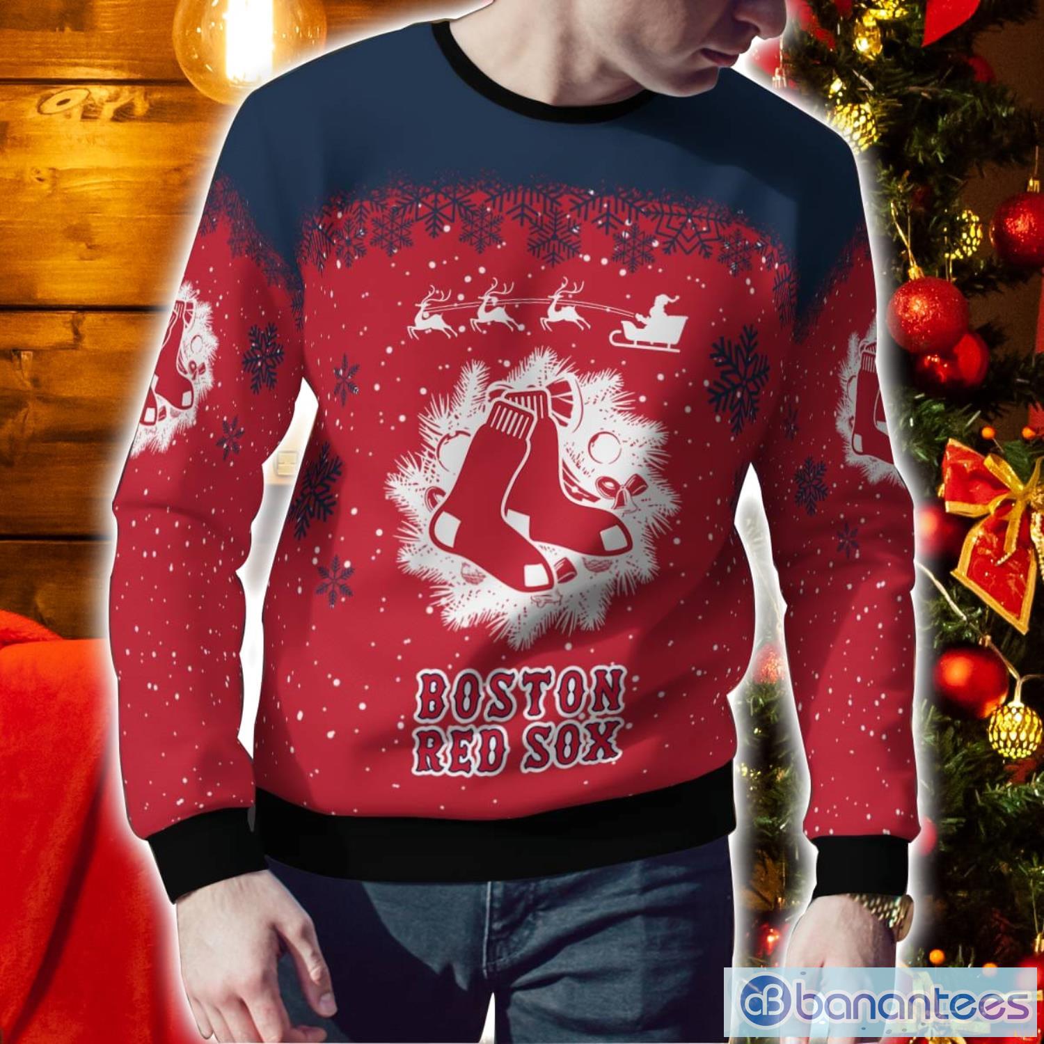 Ugly red sale sox christmas sweater