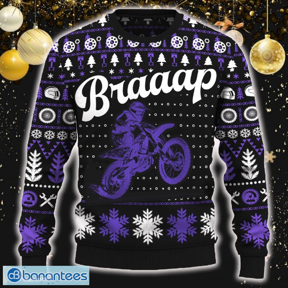 Braaap 250 SX-F Motorcross Ugly Christmas 3D Sweater New Gift For Men And Women - Braaap 250 SX-F Ugly Christmas Sweater_ 1