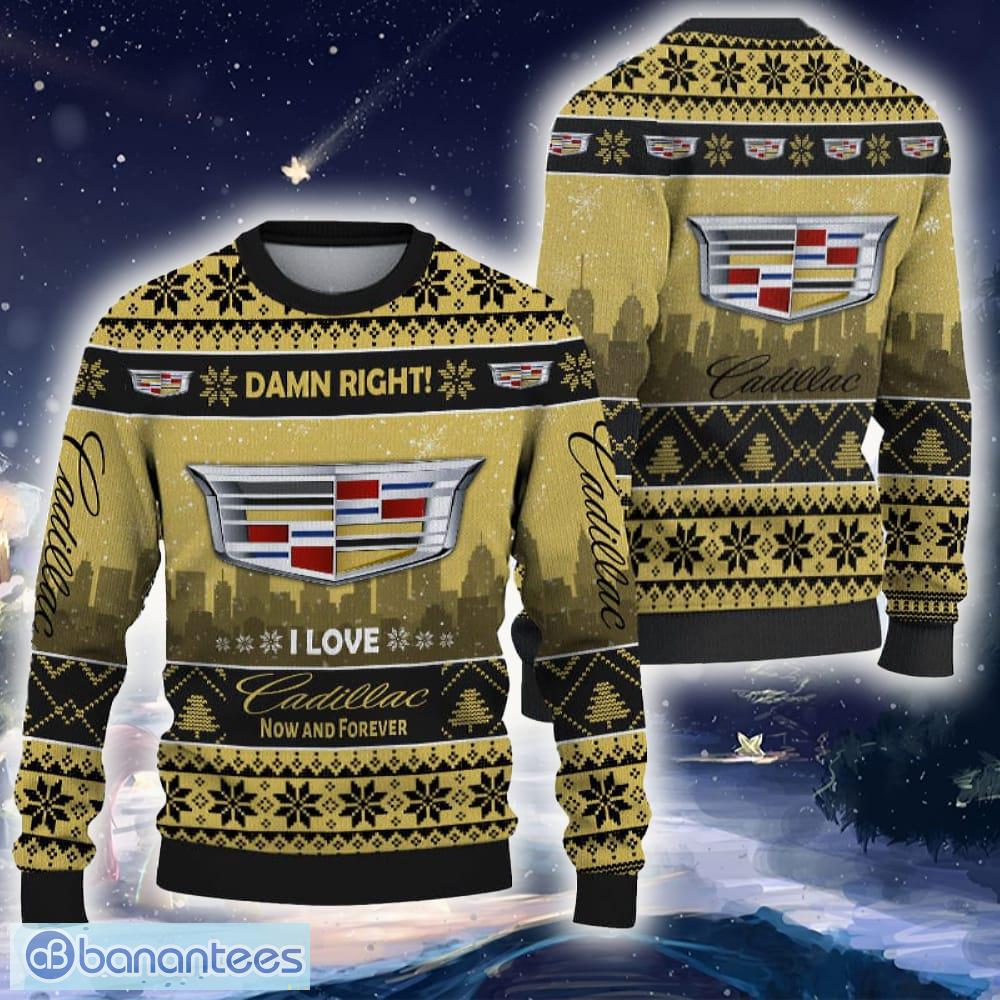 Cadillac Car Ugly Christmas Sweater For Fans Gift For Men And