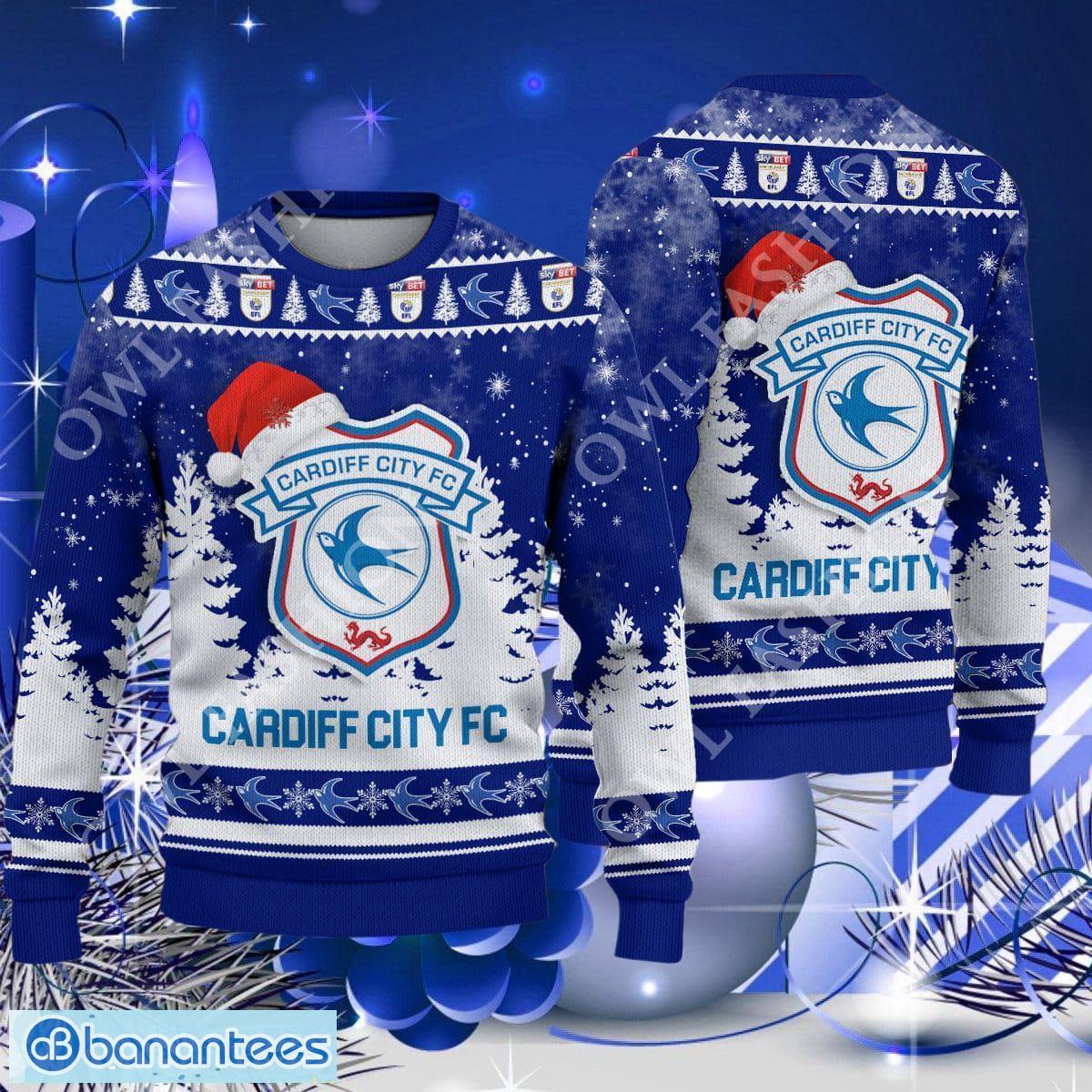 Cardiff City FC Christmas EFL Ugly Premier League Sweater Jumper Gift For  Men And Women - Banantees