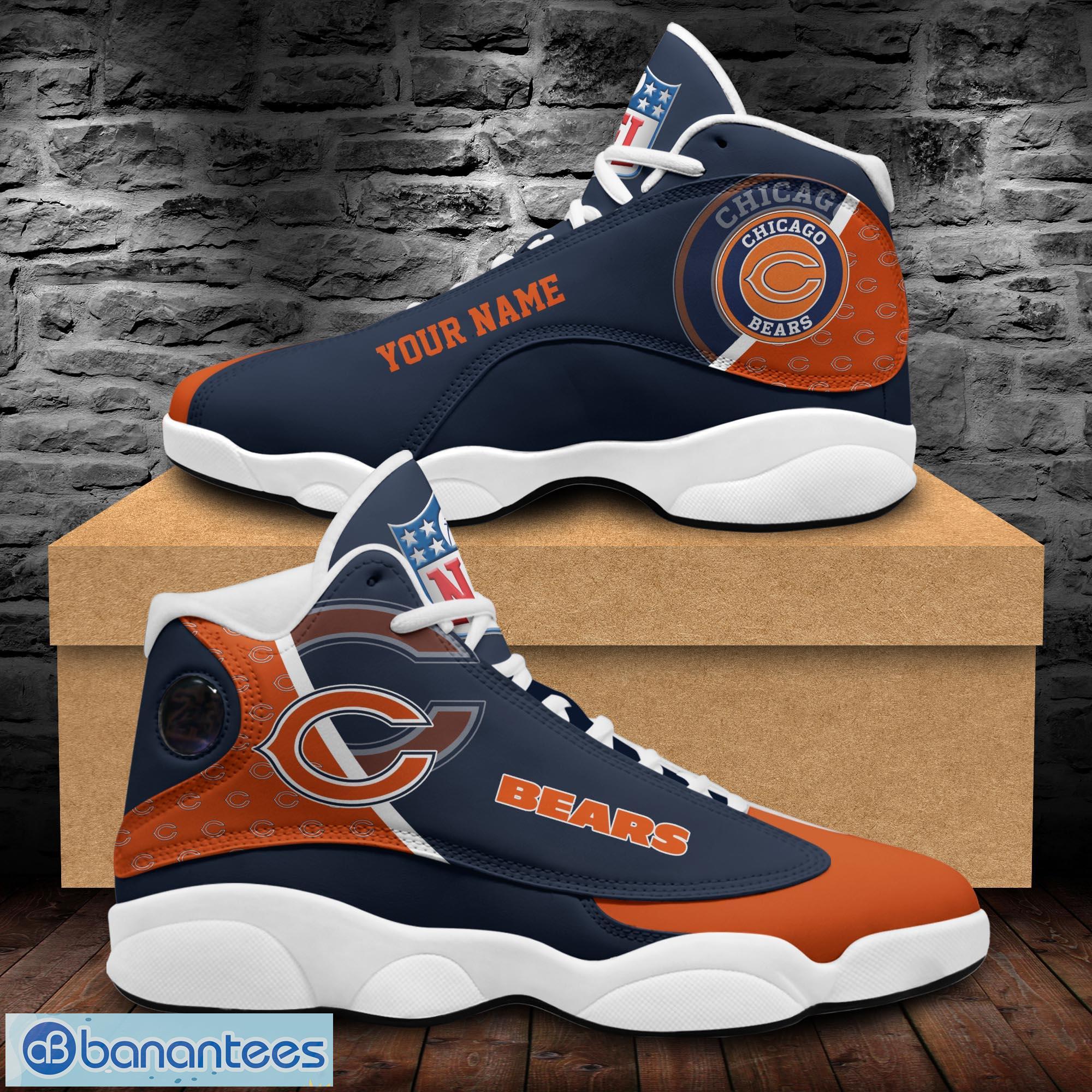 Chicago Bears Custom Name Air Jordan 13 Sports Shoes For Fans Gift Men And Women - Chicago Bears Custom Name Air Jordan 13 Sports Shoes_1