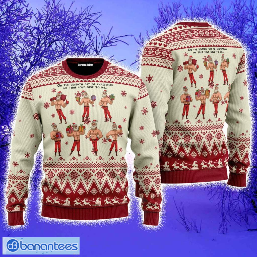 Christmas Seven Sexy Santa Claus Ugly Christmas Sweater For Men And Women -  Banantees