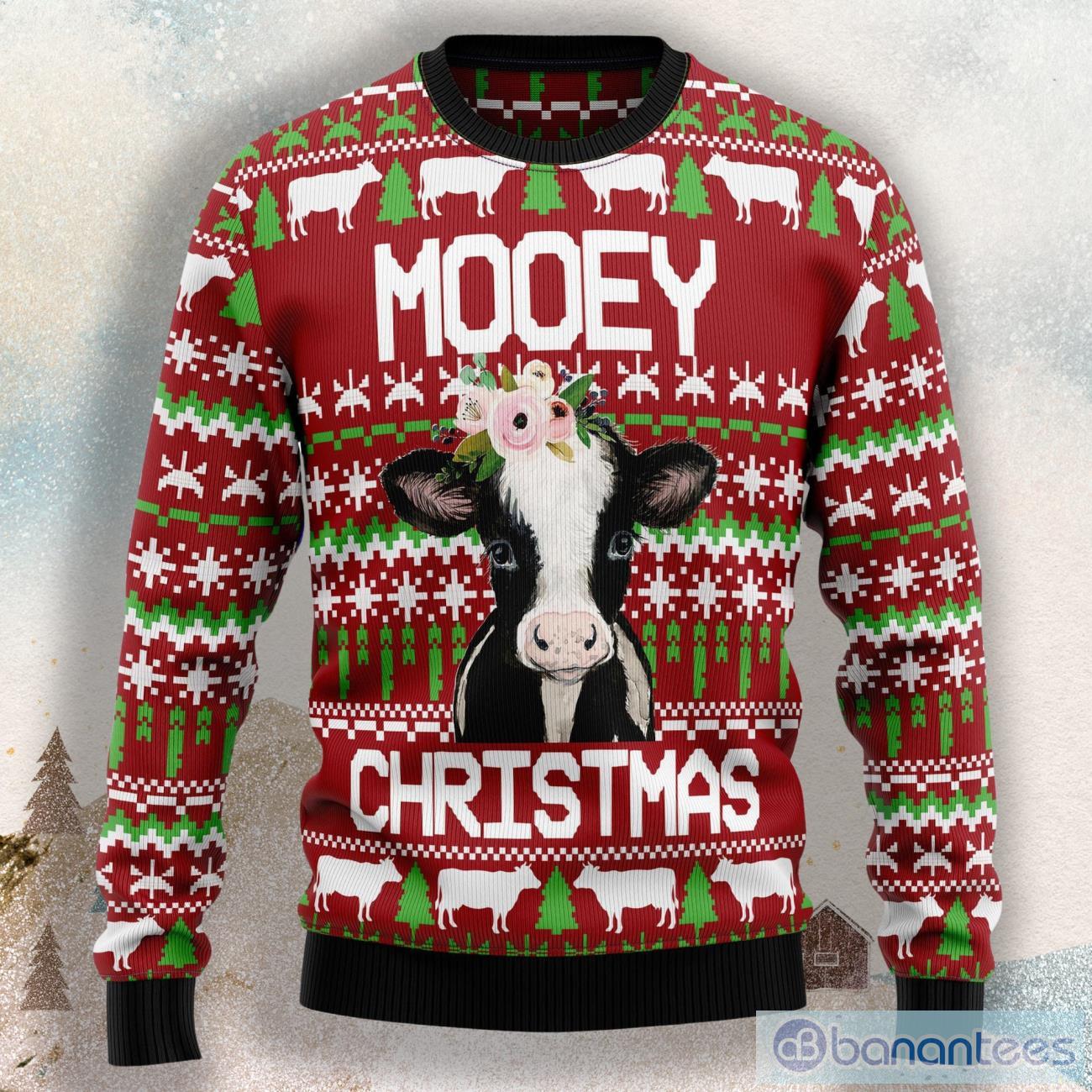 Christmas on sale cow sweater