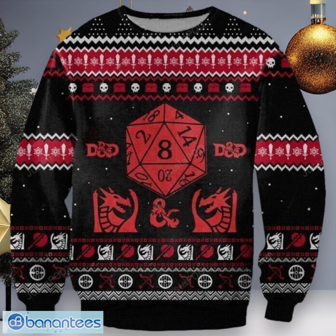 Venger Dungeons and Dragons Game 3D Printed Ugly Christmas Sweatshirt