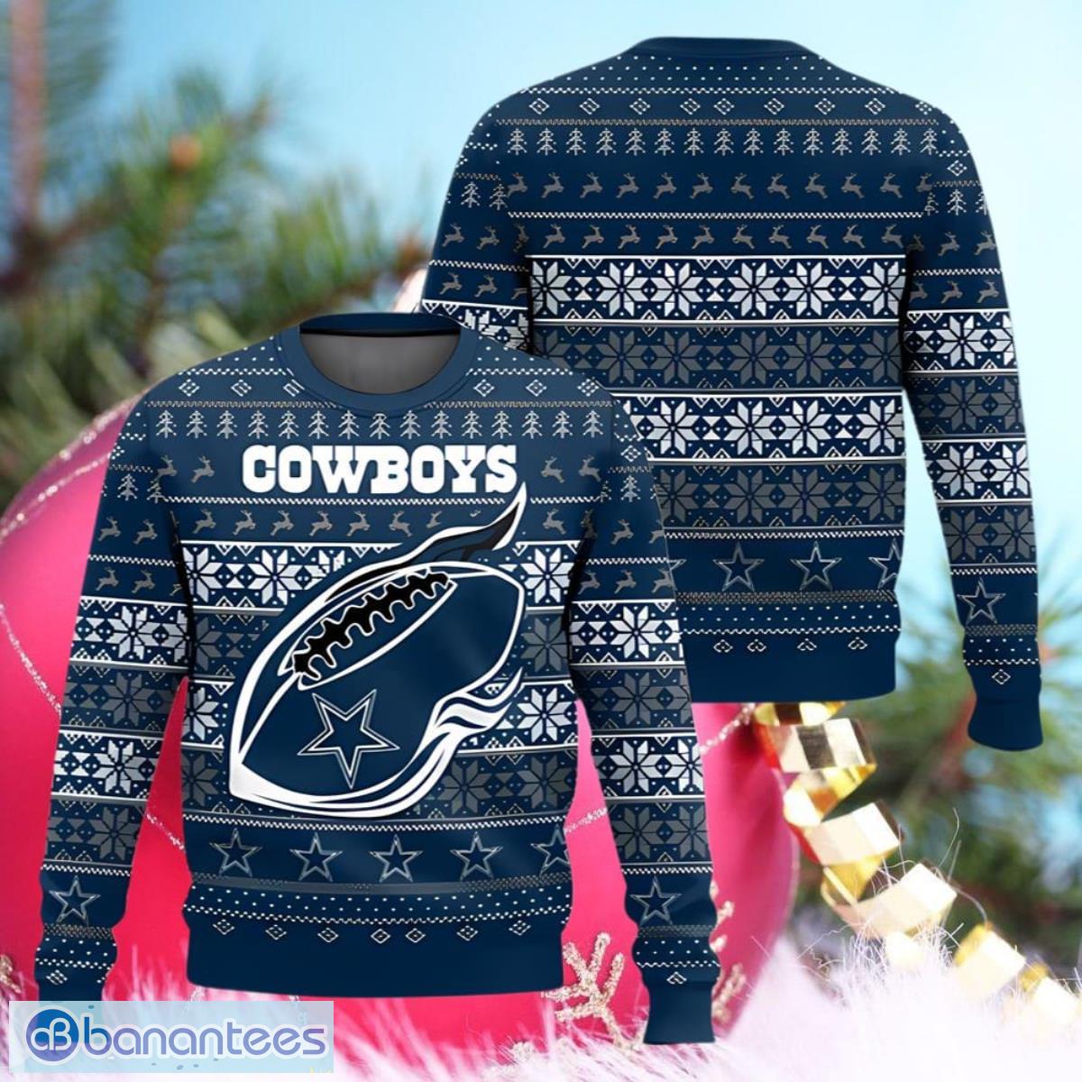 Dallas cowboys christmas hot sale sweater with lights