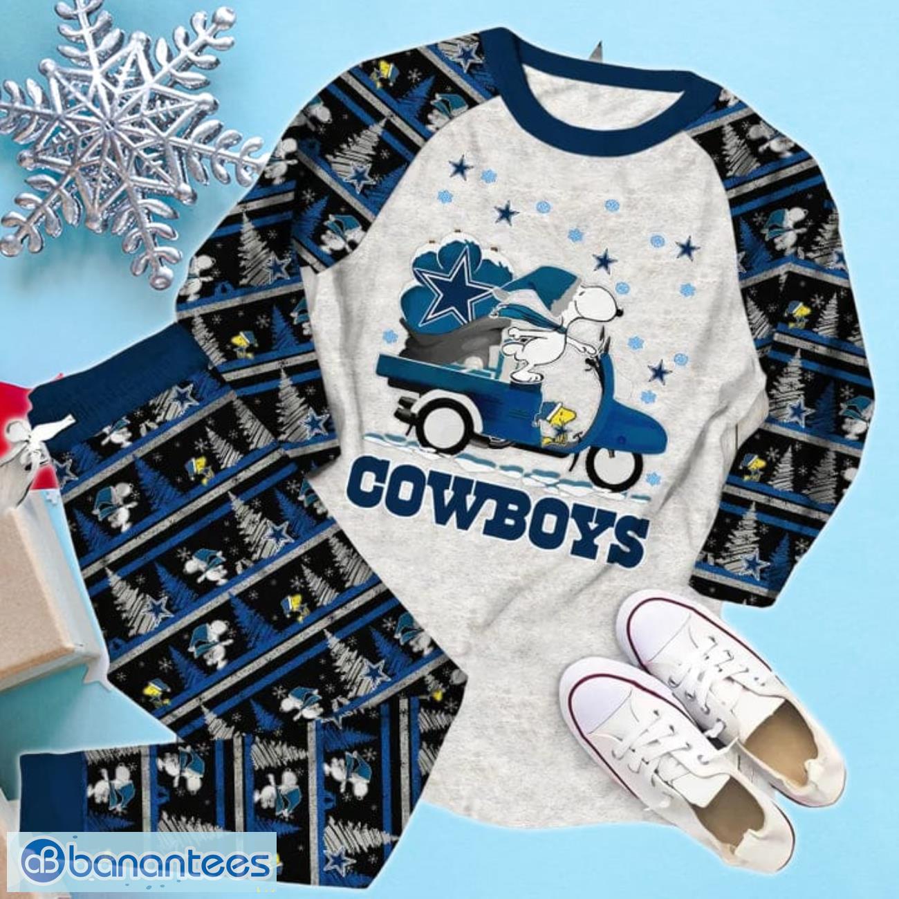 dallas cowboys christmas limited edition pajamas set 1 image Dallas Cowboys Christmas Limited Edition Pajamas Set Product Photo 2