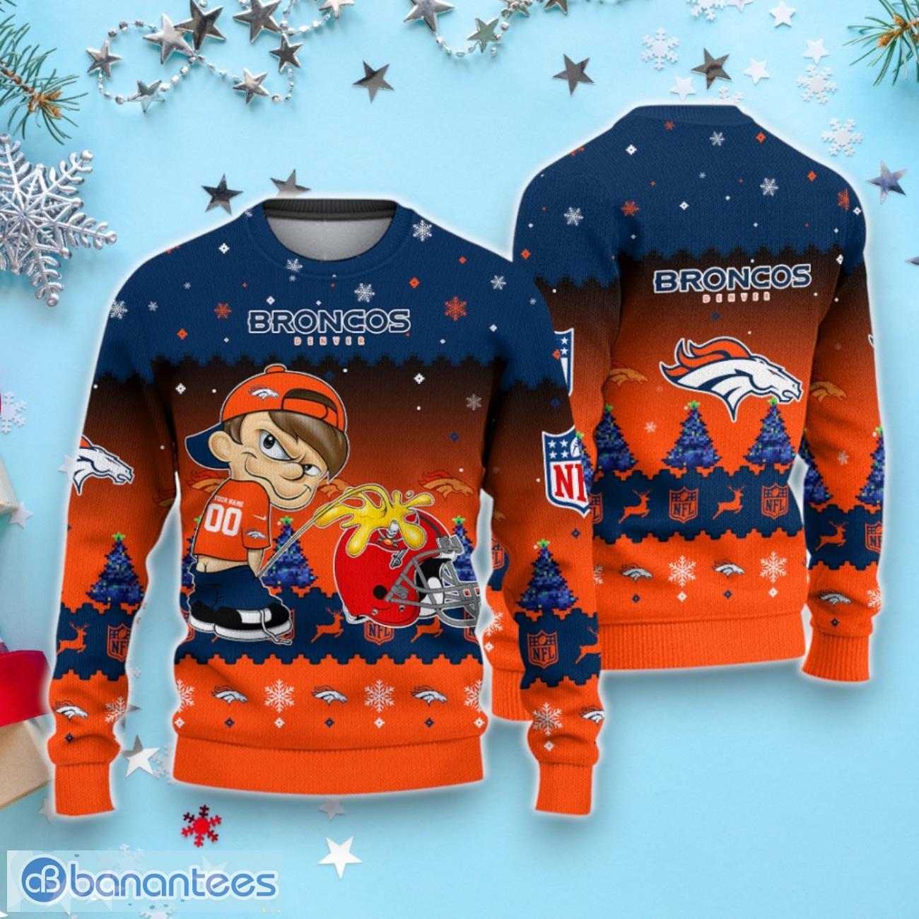 Broncos christmas clearance sweater with lights