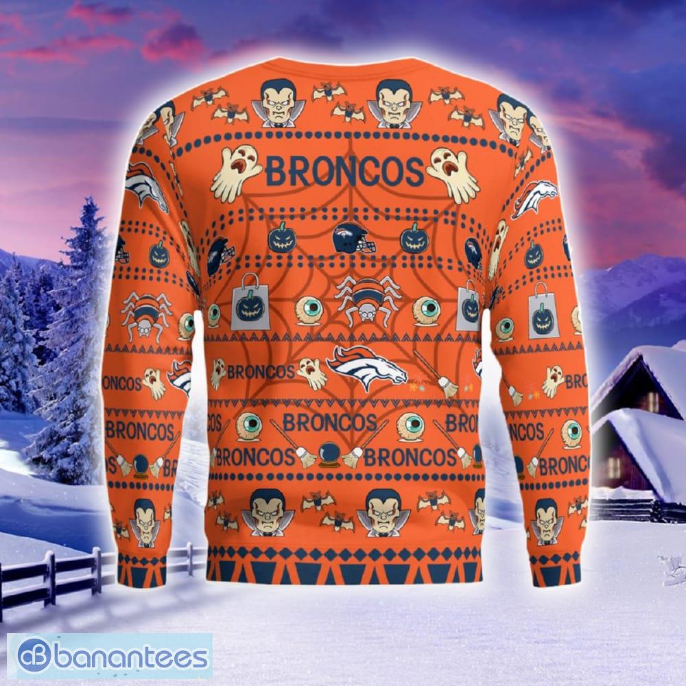 Broncos christmas sweater sale with lights