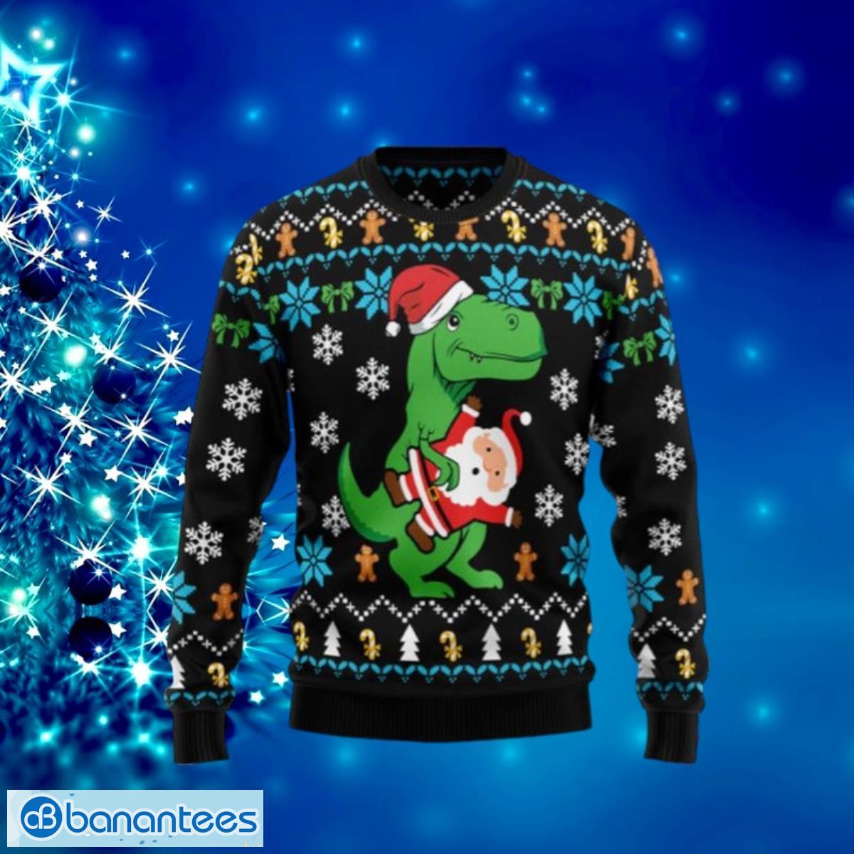 Dinosaur Jurassic ParkT-rex Ugly Christmas Sweater Men And Women Gift For  Christmas - Banantees