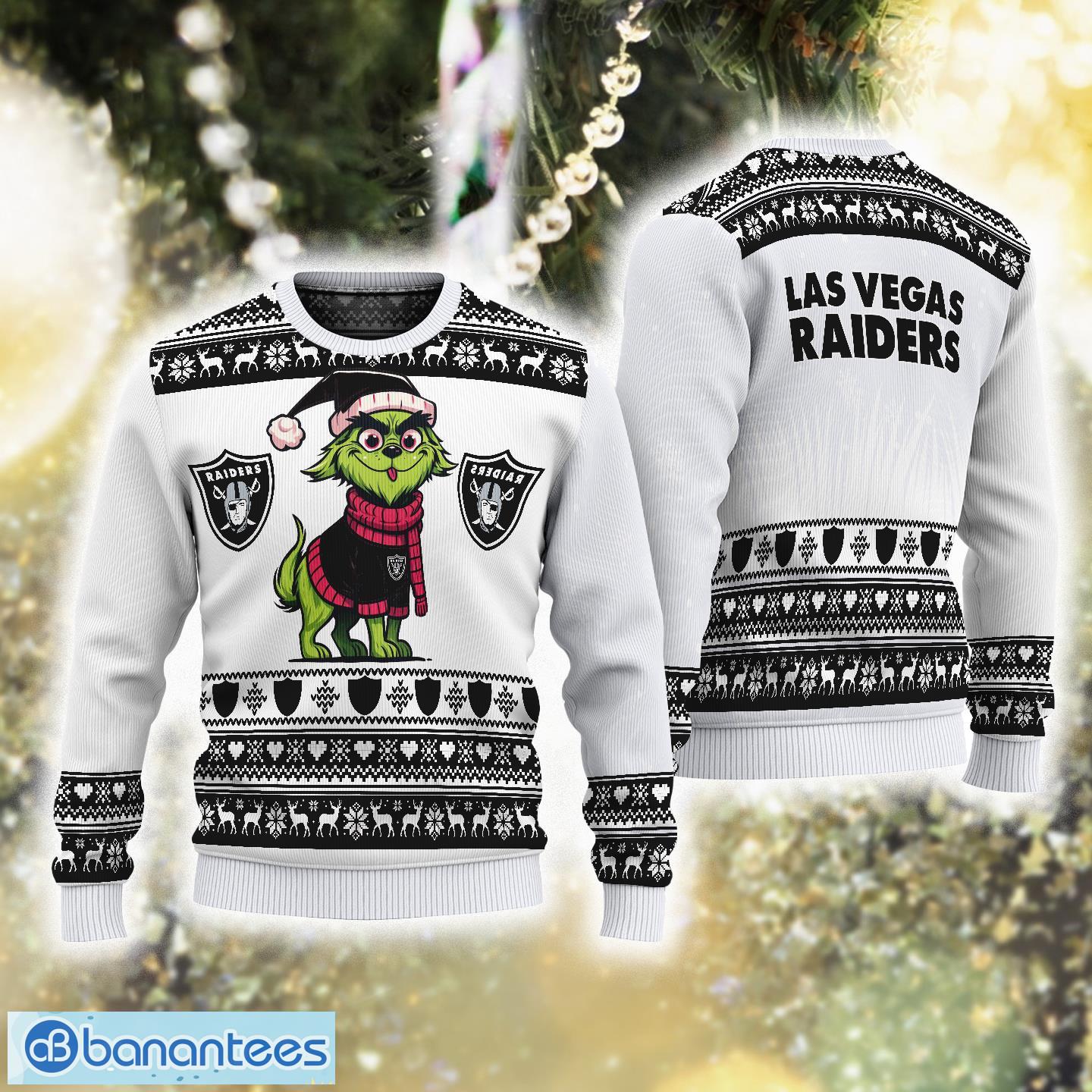 Dog Custome Grinch Las Vegas Raiders Boutique Ugly Christmas Sweater For Men And Women - Dog Custome Grinch Las Vegas Raiders Boutique Ugly Christmas Sweater For Men And Women