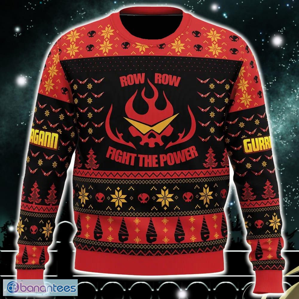 Fight The Power Tengen Toppa Gurren Lagann Ugly Christmas Sweater