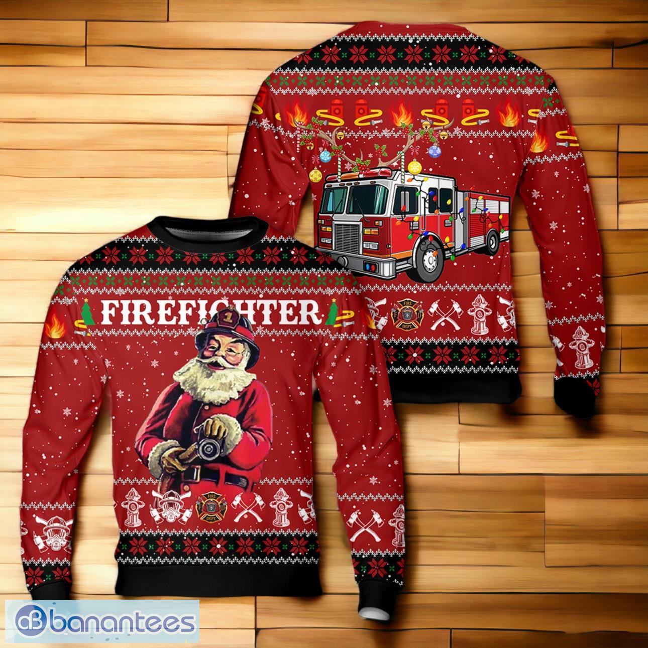 Firefighter ugly sweater sale