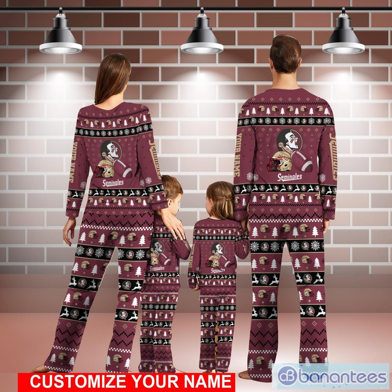 Atlanta Falcons Sport Pajamas Set Custom Name Kid & Adult Christmas Pajamas  Set Family Gift - Banantees