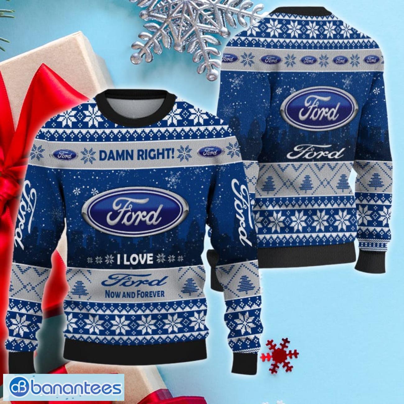 ford ugly christmas sweater gift ideas for christmas image Ford Ugly Christmas Sweater Gift ideas for Christmas Product Photo 1