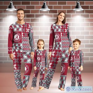 Alabama Crimson Tide Pajamas Set Personalized Name For Sport Fans Christmas Pajamas Set For Family Product Photo 1