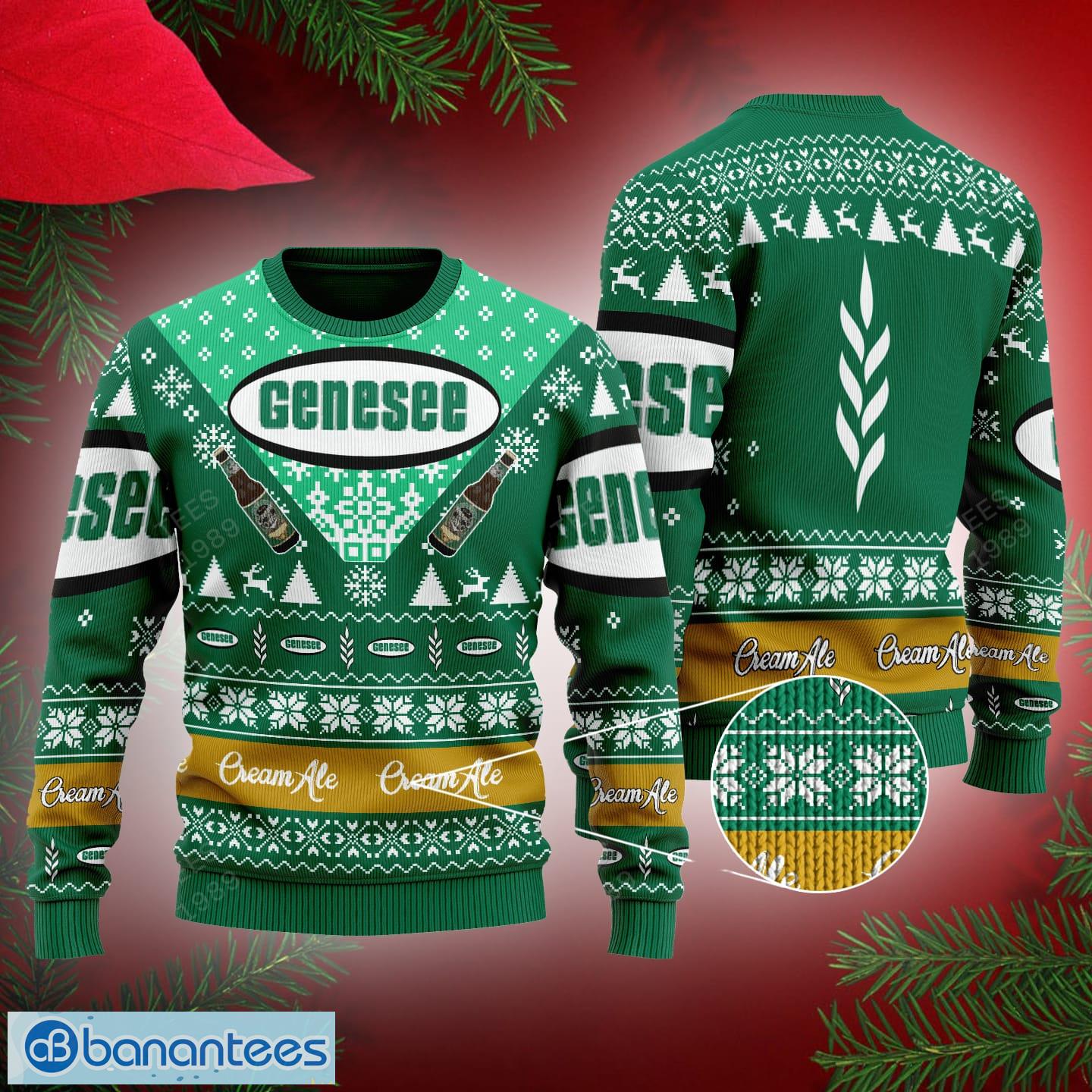 genesee cream ale beer ugly christmas sweater gift holidays image Genesee Cream Ale Beer Ugly Christmas Sweater Gift Holidays - Genesee Cream Ale Beer Ugly Christmas Sweater Gift Holidays
