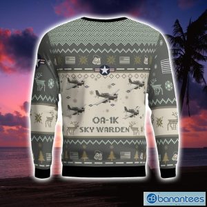 OA-1K Sky Warden OA1K Aircraft New Trend Veteran Sweater Ugly Christmas Sweater Military Christmas Sweater Product Photo 3