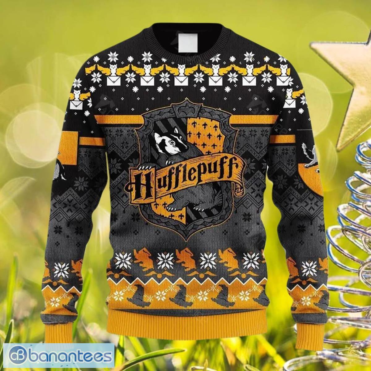 Harry Potter Hufflepuff Ugly Christmas Sweater Unique Gift For Men